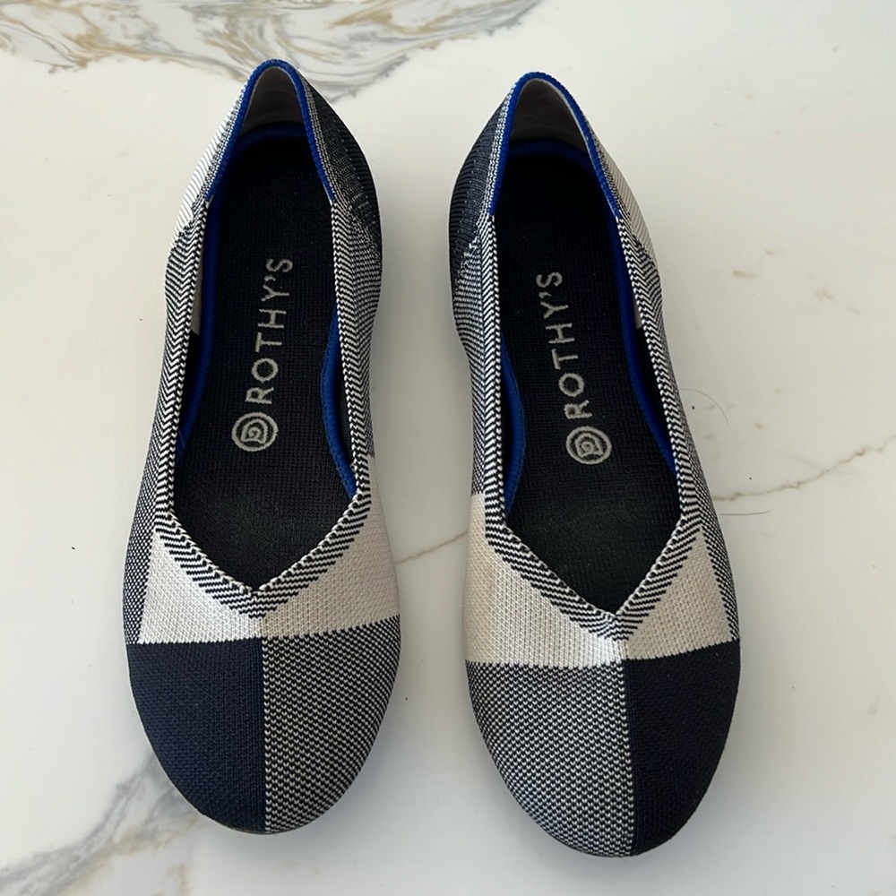 Rpthys super comfy ballet flats black-and-white pattern THE FLAT